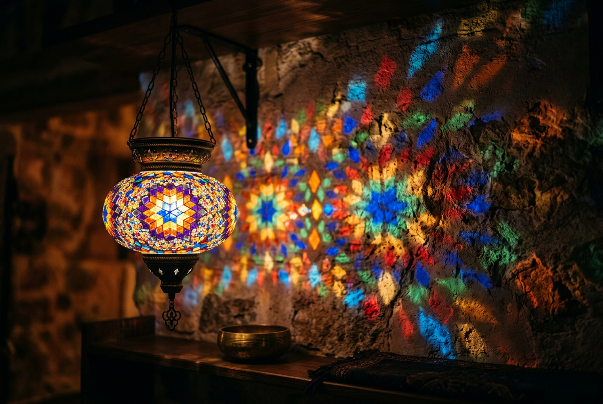 A história dos candeeiros de mosaico turco: da luz das mesquitas à sua sala