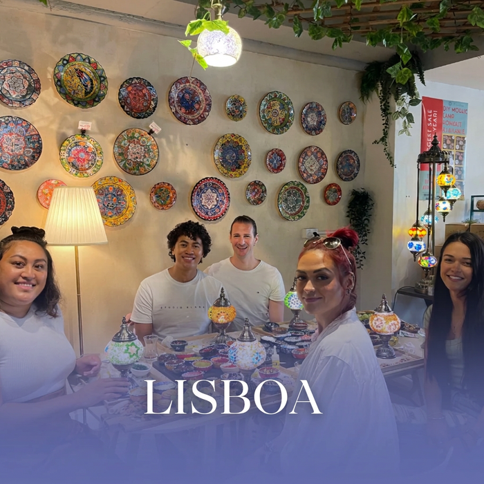 Workshop de Candeeiros de Mosaico em Lisboa