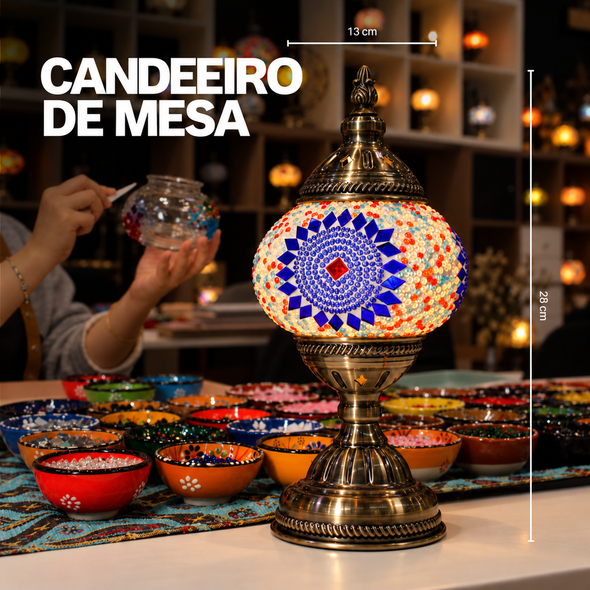 Workshop de Candeeiros de Mosaico em Lisboa